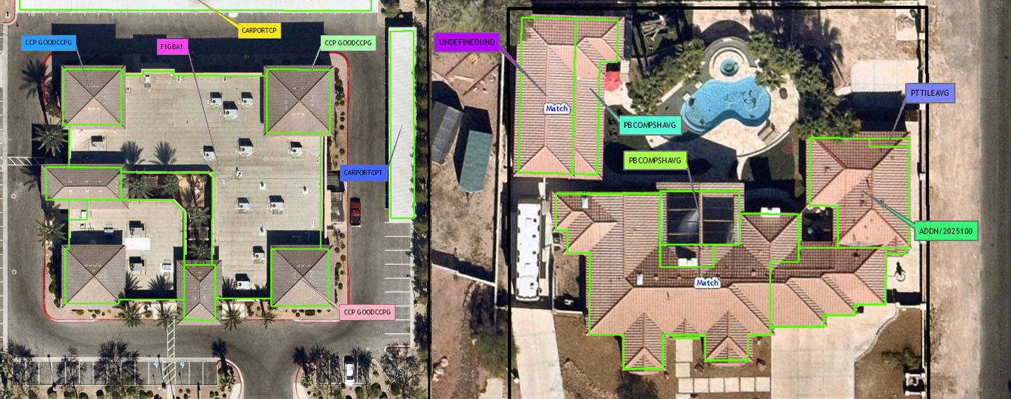 Property imagery after service processing