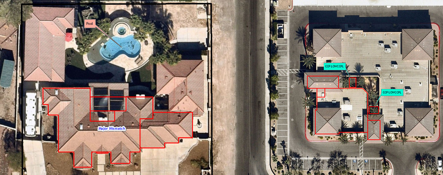 Property imagery before service processing